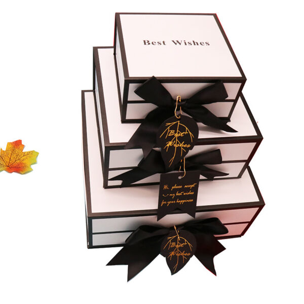 Clamshell Gift Box Lipstick Cosmetics White Packaging Box Square Gift Box - Image 6