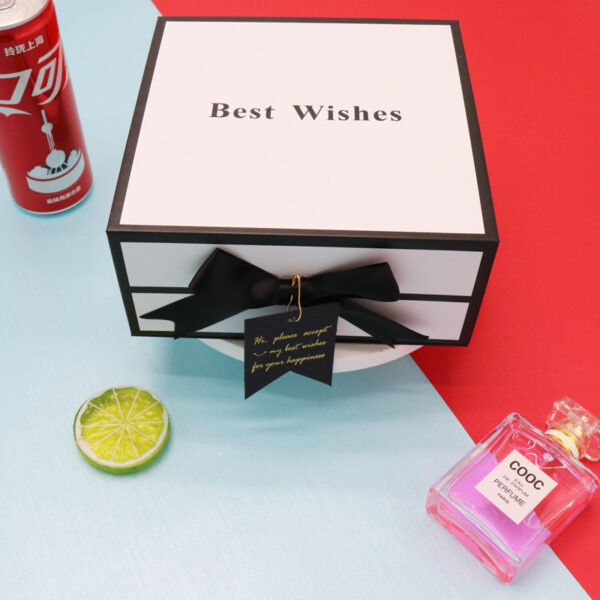 Clamshell Gift Box Lipstick Cosmetics White Packaging Box Square Gift Box - Image 2