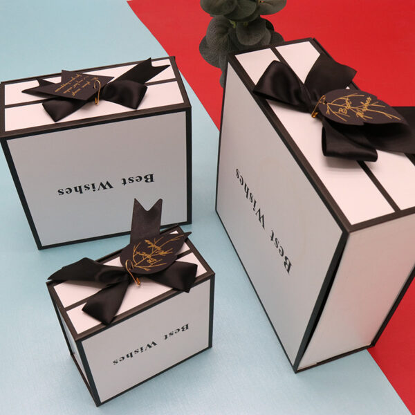 Clamshell Gift Box Lipstick Cosmetics White Packaging Box Square Gift Box - Image 7