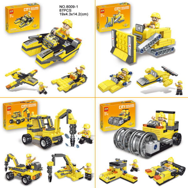 Construction Vehicle Assembly Building Block Toy Car Set - Image 2