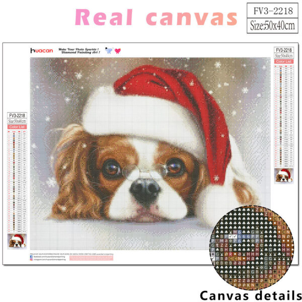 New Product Christmas Cute Pet Theme 5D Diamond Painting - Image 5
