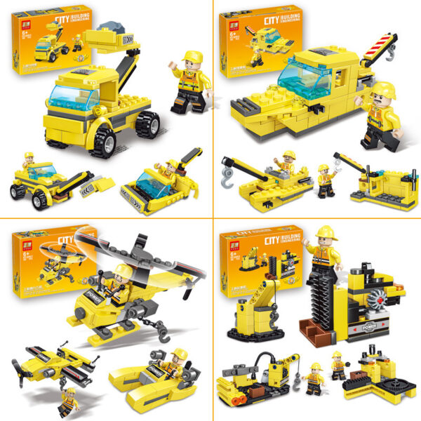 Construction Vehicle Assembly Building Block Toy Car Set - Image 3