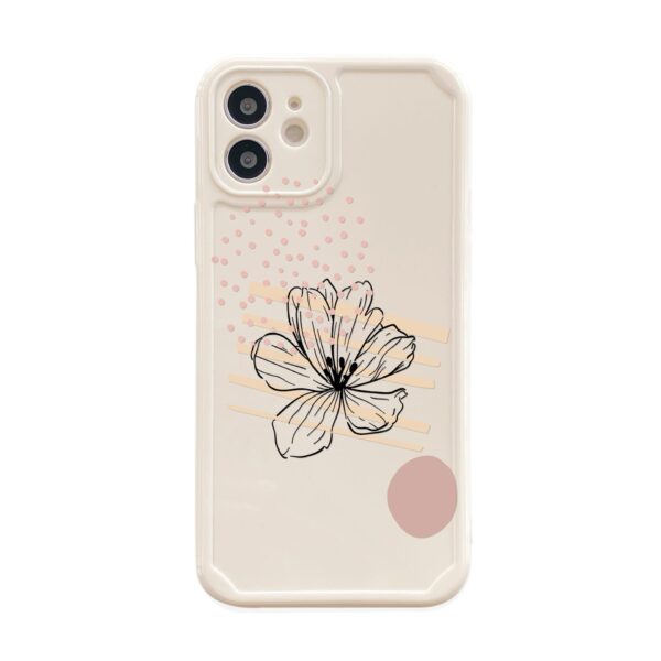 Simple Abstract Flower Silicone Phone Shell - Image 7