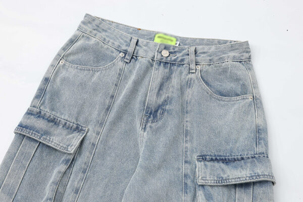 Multi-Pocket Workwear Jeans For Men And Women - Image 4