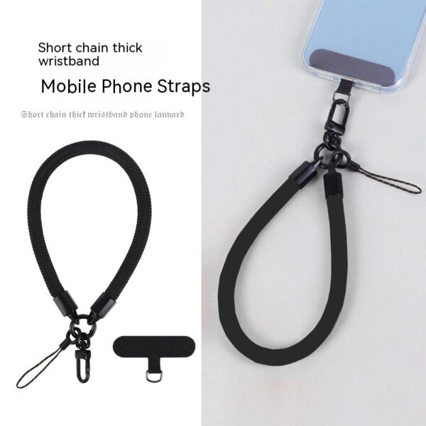 Mobile Phone Short Polyester Rope Anti-theft Wrist Strap Keychain - Image 10