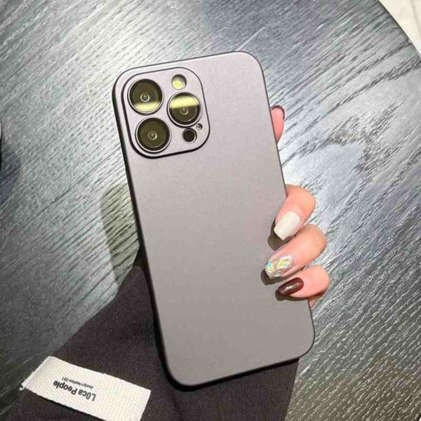 Simple Solid Color Anti Fall Cover Ultra-thin Frosted - Image 2