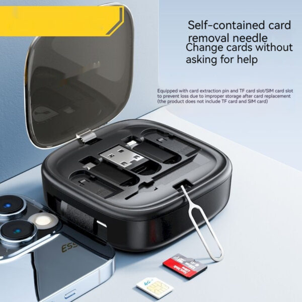 Data Cable Flexible Wire Storage 60W Fast Charging Multi-function Mobile Phone Charging Interface Box - Image 6