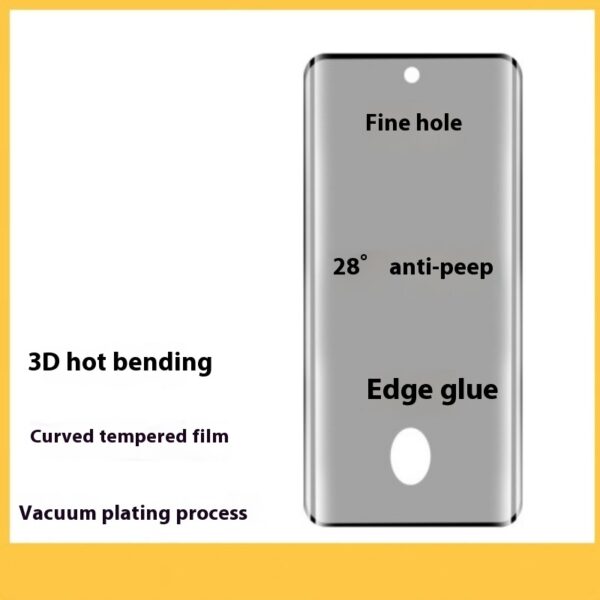 HD Tempered Film V40 Full Glue Hot Bending Electroplating UV Protective Film - Image 2