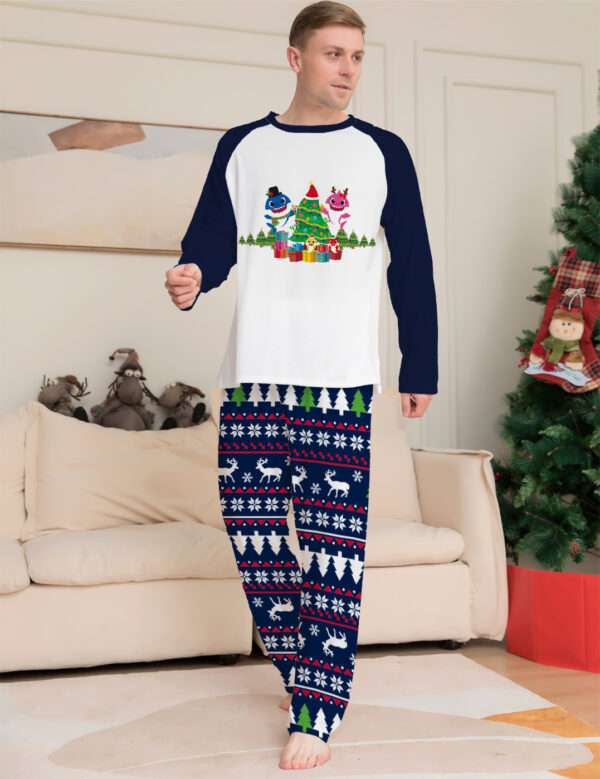 Family Matching Christmas Pajamas Set Xmas Long Sleeve Sleepwear Nightwear For Couples Kids Baby - Image 3