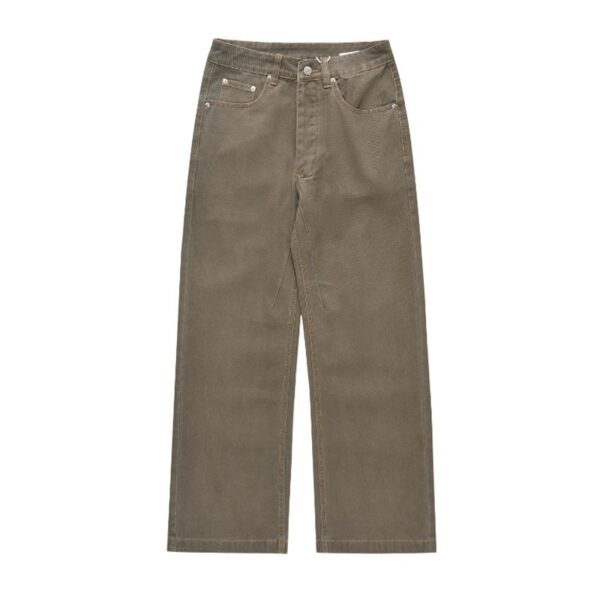 New American Style Retro Hong Kong Style Japanese Loose Straight Jeans For Men - Image 4