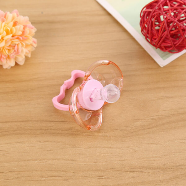 Love baby baby baby new baby pacifier anti automatically closed round head flat hair randomly issued - Image 4
