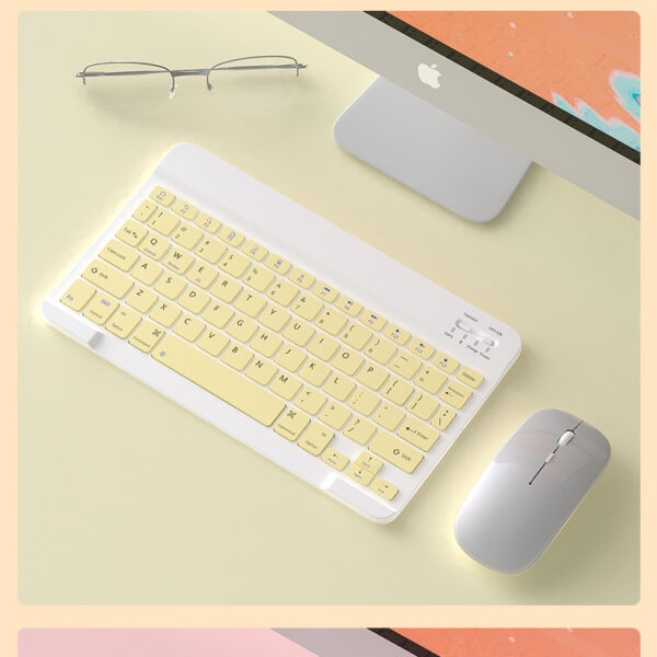 Tablet Notebook Wireless Keyboard And Mouse Set Bluetooth - Image 5