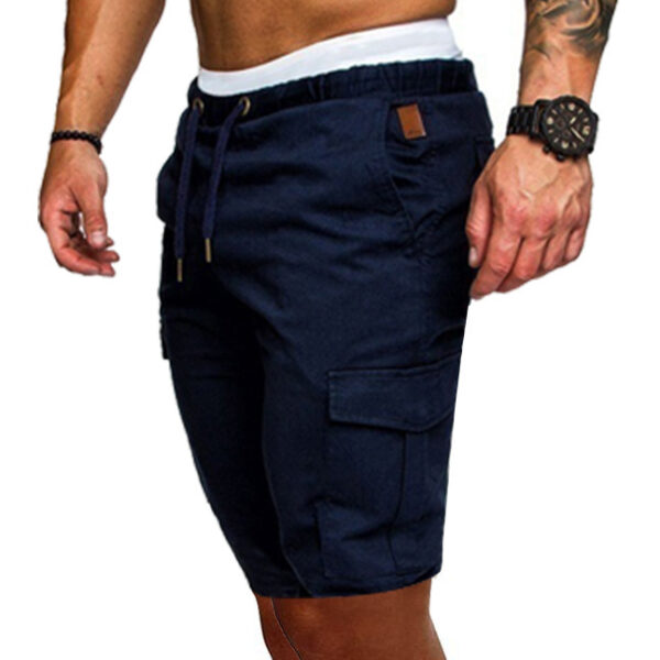Casual tooling multi-pocket casual men's shorts - Image 9