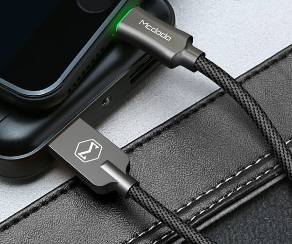 Intelligent Power-off Aluminum Alloy Braided Fast Charging Line - Image 2
