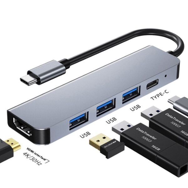 Type-c 7-in-1 Expansion Dock HDMI Projection Screen Usb Hub30 Multi-function Cable Seperater - Image 8