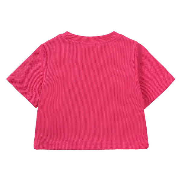 Girls' Short-sleeved Shirt Bell-bottom Pants Two-piece Set - Image 10