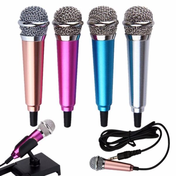 Mini Karaoke Condenser Wired 3.5mm Microphone Mic Mobile Phone For Android - Image 4