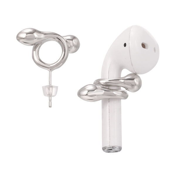 Personalized Snake-Shaped Embracing Earphone Anti-Lost Earrings - Image 2