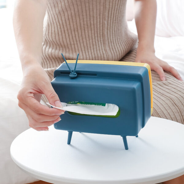 TV Tissue Box Home Living Room Creative Paper Box - Image 2