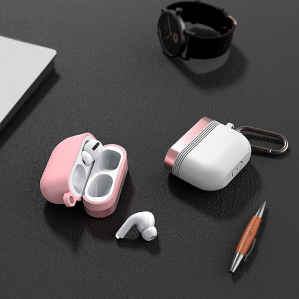 Compatible with Apple, Airpods Pro Earphone Protective Case Metal Earphone Protective Case - Image 7