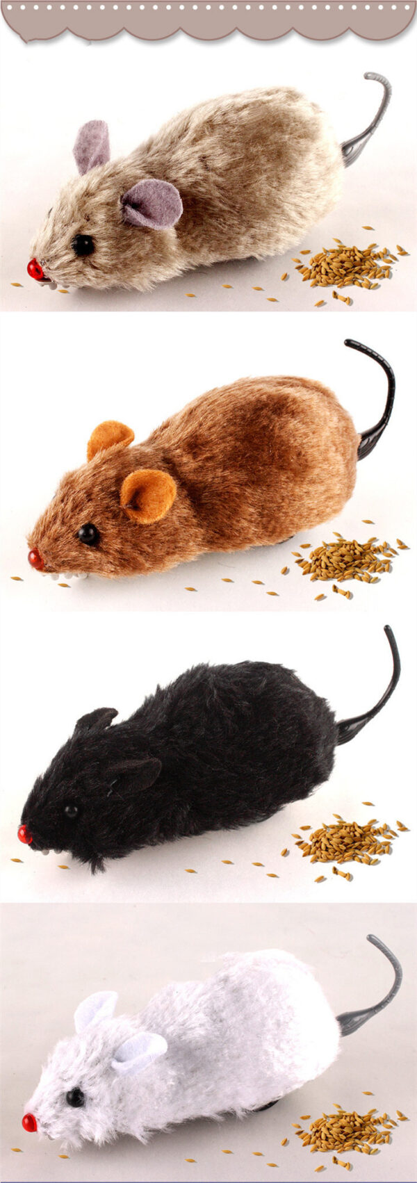 Clockwork Spring Power Plush Mouse - Image 2