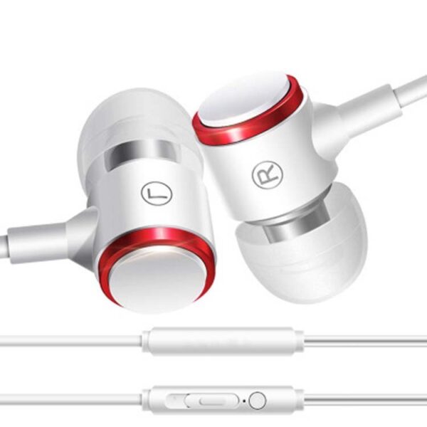 Earphones For Mobile Phones In-Ear Metal Earphones Wired Earphones 3.5 Headsets - Image 2