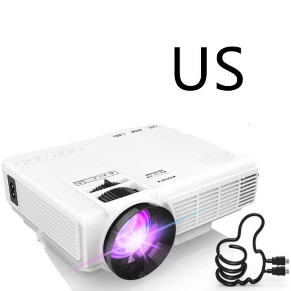 The Projector Is a Small Mini Home Theater 1080p Hd Portable Projector Computer - Image 7
