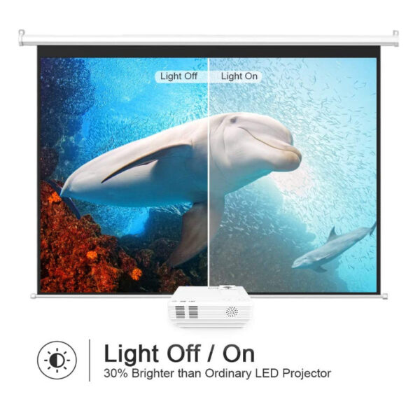 The Projector Is a Small Mini Home Theater 1080p Hd Portable Projector Computer - Image 2