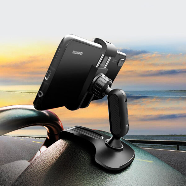 Multifunctional Car Dashboard Rearview Mirror Sun Visor Mobile Phone Holder - Image 2