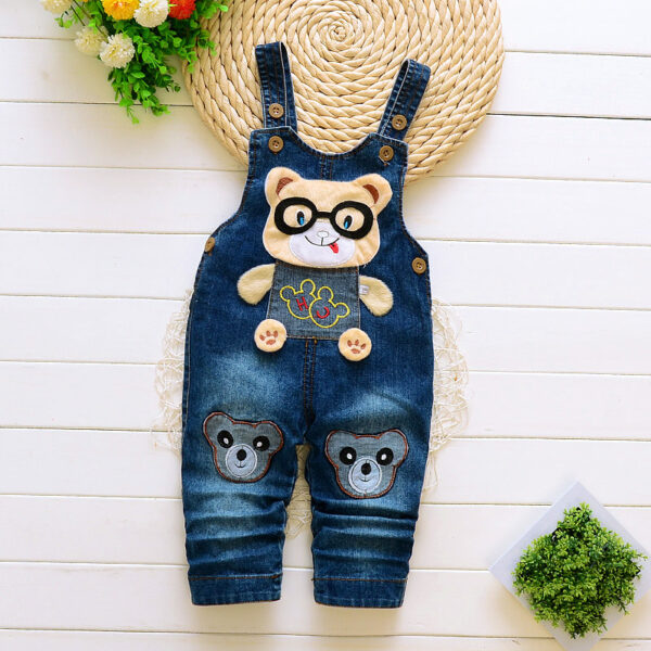 Children's Pants, Baby Children's Overalls, Jeans, Children's Clothing, Children's Pants, Boys And Girls' Cotton Trousers Cover - Image 4