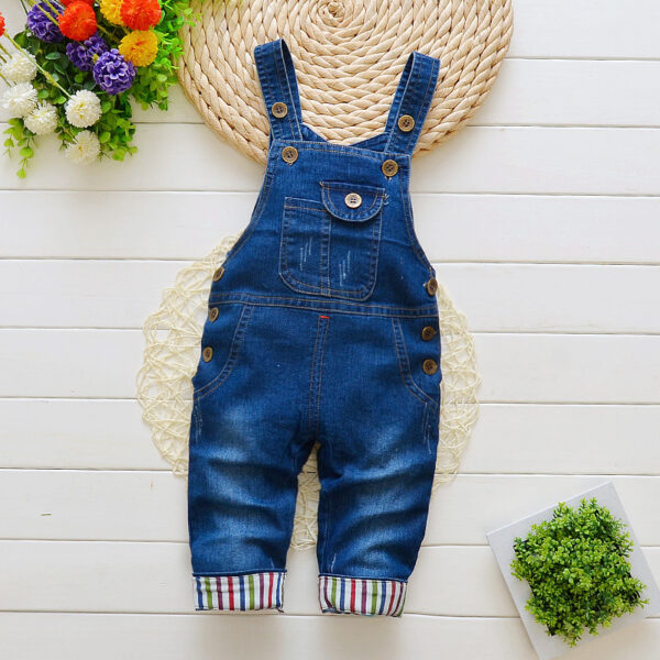 Children's Pants, Baby Children's Overalls, Jeans, Children's Clothing, Children's Pants, Boys And Girls' Cotton Trousers Cover - Image 6