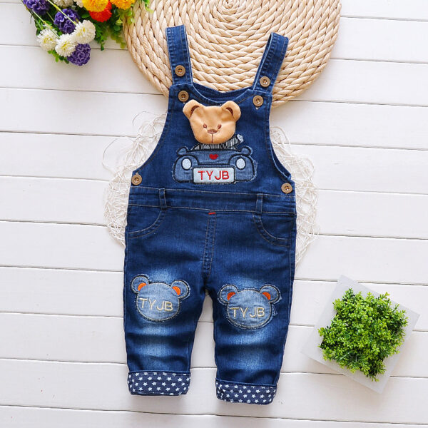 Children's Pants, Baby Children's Overalls, Jeans, Children's Clothing, Children's Pants, Boys And Girls' Cotton Trousers Cover - Image 9