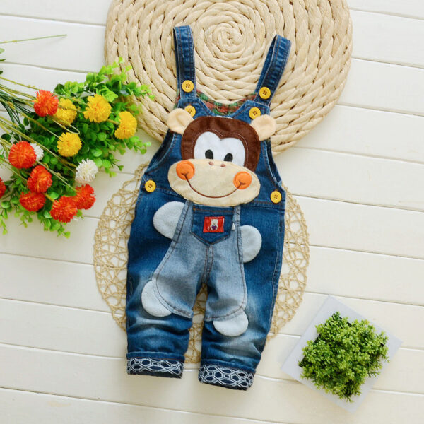 Children's Pants, Baby Children's Overalls, Jeans, Children's Clothing, Children's Pants, Boys And Girls' Cotton Trousers Cover - Image 10