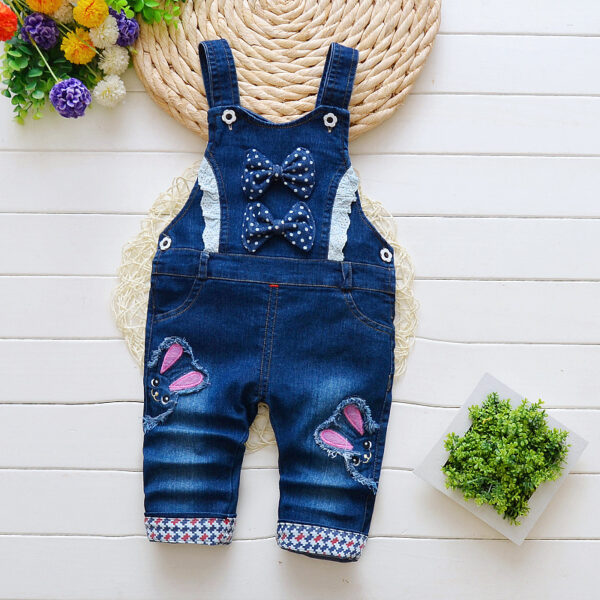 Children's Pants, Baby Children's Overalls, Jeans, Children's Clothing, Children's Pants, Boys And Girls' Cotton Trousers Cover - Image 3