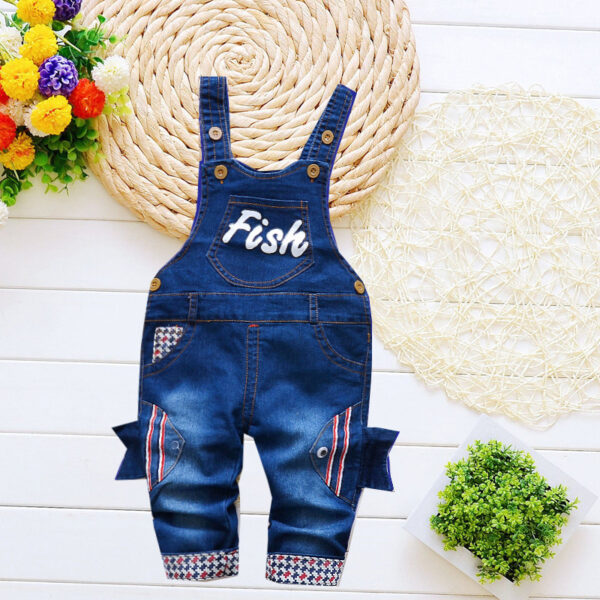 Children's Pants, Baby Children's Overalls, Jeans, Children's Clothing, Children's Pants, Boys And Girls' Cotton Trousers Cover - Image 5