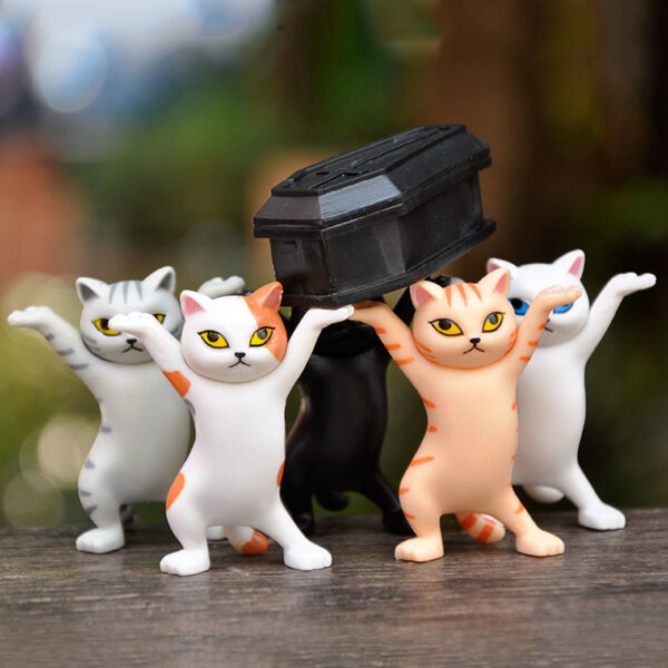 Kid Children Funny Toys Gift Cat Coffin Dance Doll Animals Figurines Handmade Blind Box Decoration Toys Gift - Image 9