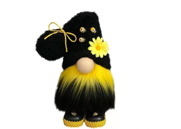Sunflower Bumble Bee Striped Gnome Scandinavian Honey Bee Elfs Home Decorative Plush Doll Figurines Faceless Doll Ornament - Image 7