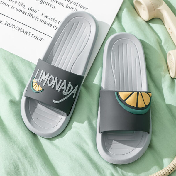 Lovely Slippers Women''S Summer Fashion Wear Bath Antiskid Men''S Home Couple Cool Slippers Stepping On Excrement Feeling Indoor - Image 3