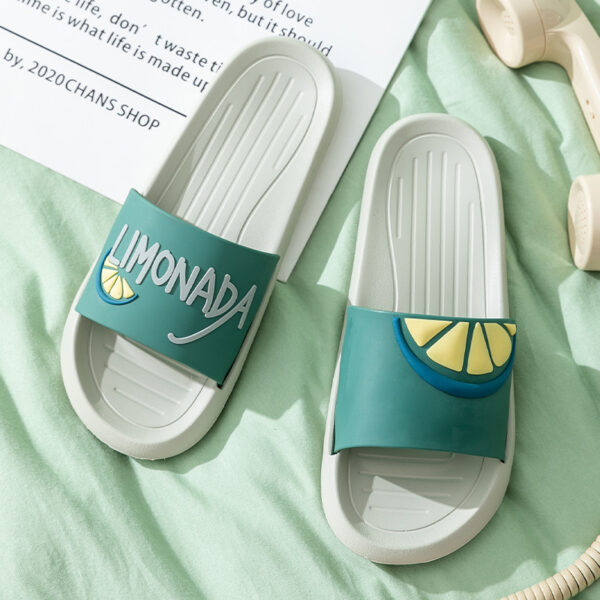 Lovely Slippers Women''S Summer Fashion Wear Bath Antiskid Men''S Home Couple Cool Slippers Stepping On Excrement Feeling Indoor - Image 8