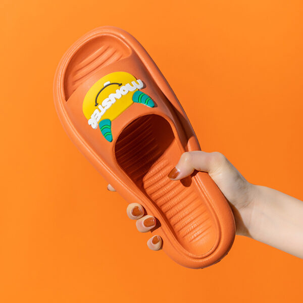 Lovely Slippers Women''S Summer Fashion Wear Bath Antiskid Men''S Home Couple Cool Slippers Stepping On Excrement Feeling Indoor - Image 4