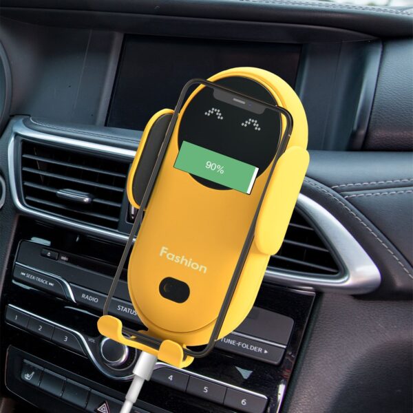 New S11 Car Wireless Charging Mobile Phone Navigation Bracket Infrared Sensor 10W Fast Charging Custom Gift - Image 4