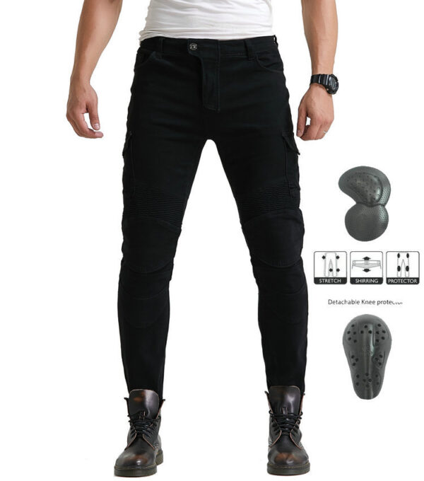 Kevlar Motorcycle Jeans Men And Women High Elastic Racing Pants - Image 7