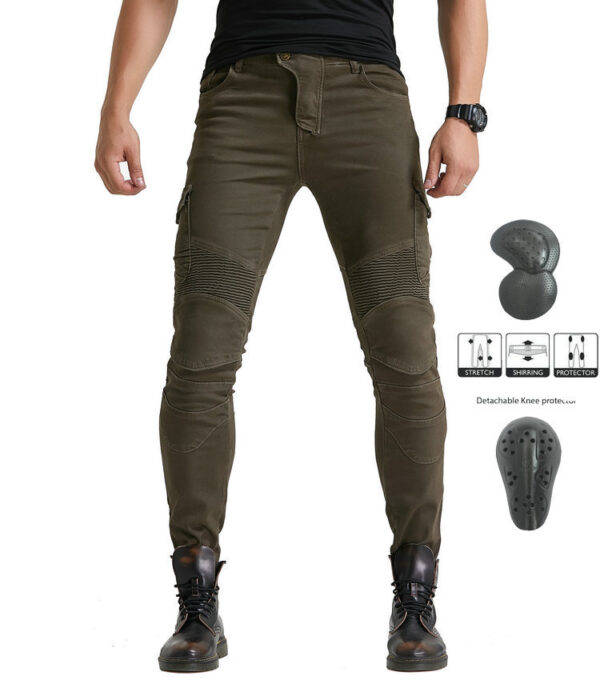 Kevlar Motorcycle Jeans Men And Women High Elastic Racing Pants - Image 6
