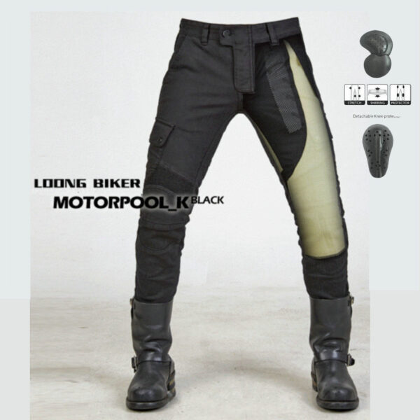 Kevlar Motorcycle Jeans Men And Women High Elastic Racing Pants - Image 10
