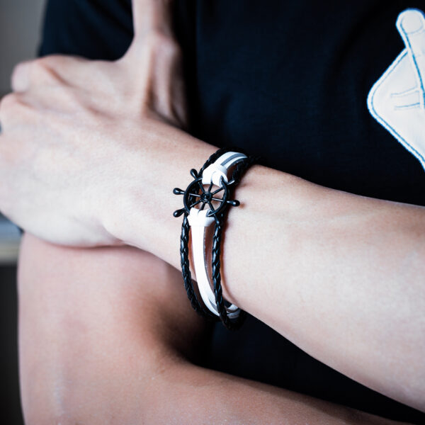 Alloy Leather Charm Bracelets - Image 4