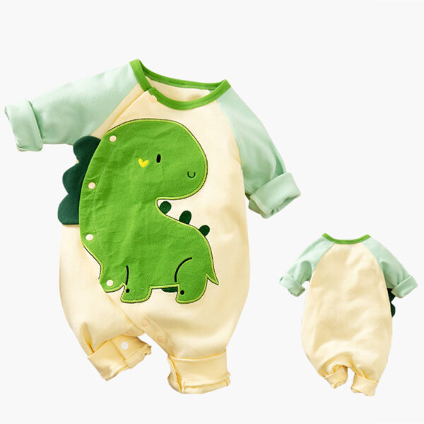 Baby Cartoon Crawling Clothing Cotton Long-sleeved Breasted Romper - Image 10