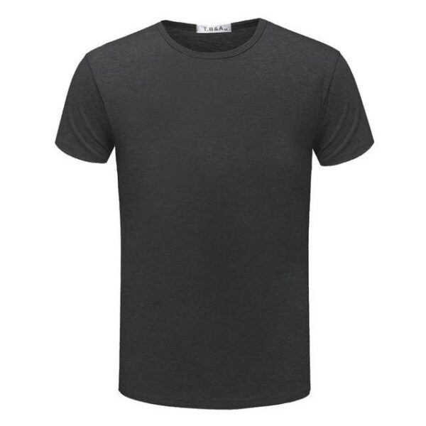 Mens Short Sleeve O-neck Slim T Shirt - Image 5