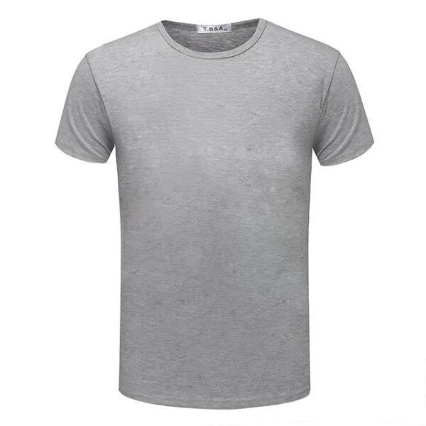 Mens Short Sleeve O-neck Slim T Shirt - Image 3