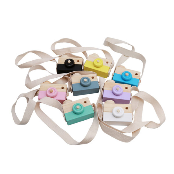 Cute Wooden Camera Toys Baby Kid Hanging Photography Prop Decoration Educational Outdoor Activity Toy Children's Day Happy Gift - Image 2