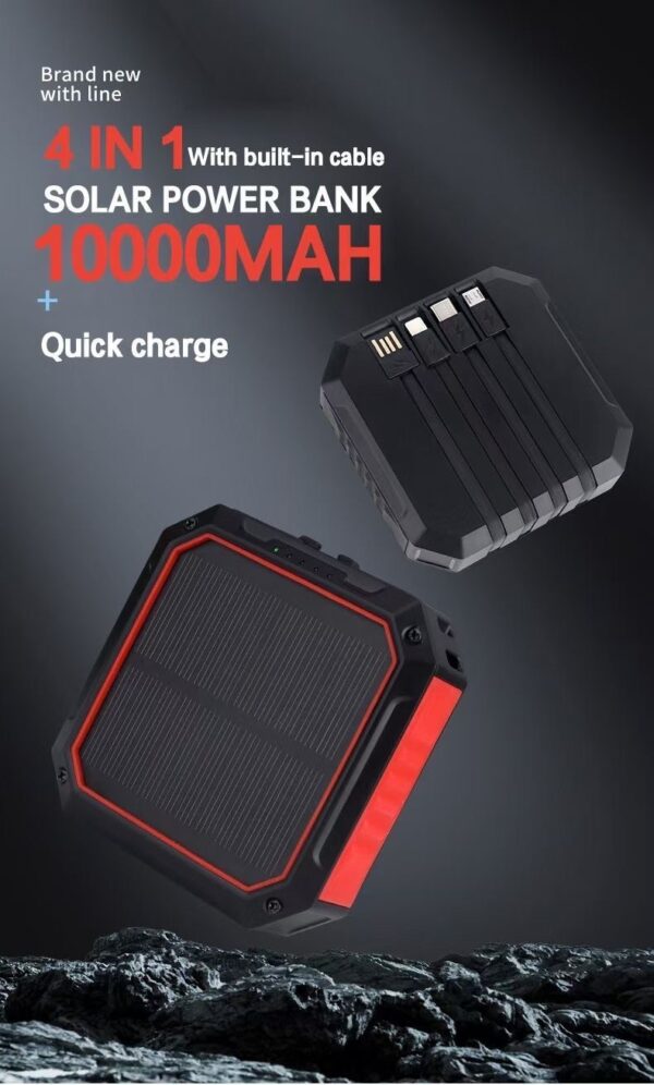 Solar Outdoor Mobile Phones Come With A Four Wire Power Bank - Image 5